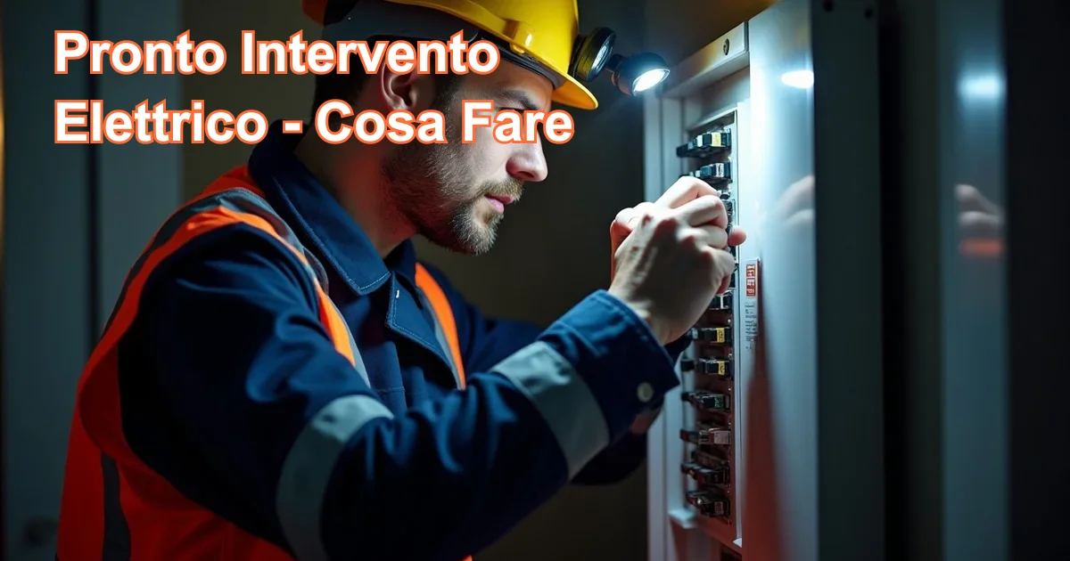 Pronto intervento elettricista Palermo